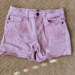 light pink shorts